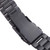 For Apple Watch 38mm Black Steel Watch Band, Only Used in Conjunction with Connectors (S-AW-3291)