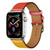 Two Color Single Loop Leather Wrist Strap Watchband for Apple Watch Series 3 & 2 & 1