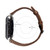 Round Tail Retro Crazy Horse Texture Genuine Leather Replacement Strap Watchband