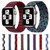 Plastic Buckle Mixed Color Nylon Braided Single Loop Replacement Watchbands For Apple Watch Series 6 & SE & 5 & 4 44mm / 3 & 2 & 1 42mm
