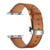 Genuine Leather + Butterfly Silver Buckle Replacement Watchbands For Apple Watch Series 6 & SE & 5 & 4 44mm / 3 & 2 & 1 42mm
