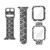 Silicone Printing Integrated Replacement Watch Case Watchband