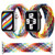 Rainbow Braided Single Loop Replacement Watchbands, Size: S 135mm For Apple Watch Series 6 & SE & 5 & 4 44mm / 3 & 2 & 1 42mm
