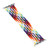 Rainbow Braided Single Loop Replacement Watchbands, Size: L 165mm For Apple Watch Series 6 & SE & 5 & 4 44mm / 3 & 2 & 1 42mm