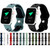 Butterfly Buckle Dual-tone Liquid Silicone Replacement Watchband For Apple Watch Series