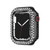 Electroplating PC Double Rows Diamond Protective Case For Apple Watch Series