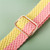 Adjustable Striped Woven Nylon Strap Watchband For Apple Watch Series