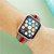 Adjustable Striped Woven Nylon Strap Watchband For Apple Watch Series