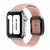 Black Buckle Silicone Watchband For Apple Watch Series