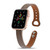 Double Rivets Leather Watchband for Apple Watch Series