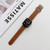 Oval Buckle Genuine Leather Strap For Apple Watch Series