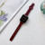 Flat Texture Leather Watchband For Apple Watch Series