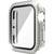 Double-Row Diamond PC+Tempered Glass Watch Case For Apple Watch Series