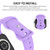 Butterfly Buckle Silicone Watchband, Size: S For Apple Watch Series