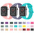 Butterfly Buckle Silicone Watchband, Size: S For Apple Watch Series