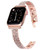 Four-row Diamond-set Metal Watchband For Apple Watch Series