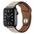 PU Leather Black Buckle Watch Band For Apple Watch Series