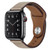 PU Leather Black Buckle Watch Band For Apple Watch Series