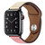 PU Leather Black Buckle Watch Band For Apple Watch Series