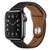 PU Leather Black Buckle Watch Band For Apple Watch Series