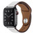 PU Leather Black Buckle Watch Band For Apple Watch Series