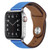 PU Leather Silver Buckle Watch Band For Apple Watch Series