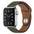 PU Leather Silver Buckle Watch Band For Apple Watch Series