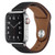 PU Leather Silver Buckle Watch Band For Apple Watch Series