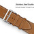 Single Lap Microfiber Leather Watch Band For Apple Watch Series