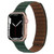 Magnetic Two-color Loop Slim Leather Watch Band For Apple Watch Series
