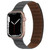Magnetic Two-color Loop Slim Leather Watch Band For Apple Watch Series