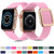 Rose Gold Square Buckle Silicone Watch Band For Apple Watch Series
