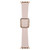 Rose Gold Square Buckle Silicone Watch Band For Apple Watch Series