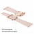 Rose Gold Square Buckle Microfiber Leather Watch Band For Apple Watch Series