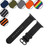 Black Buckle Canvas Watch Band