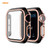 ENKAY Hat-Prince Full Coverage Electroplated PC Case + Tempered Glass Protector for Apple Watch Series 6 / 5 / 4 / SE 44mm