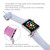 For Apple Watch Series 5 & 4 44mm / 3 & 2 & 1 42mm Glitter Silicone Strap