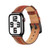 Colorful Sewing Thread Leather Watch Band