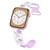 Two-color Rose Engraved Silicone Watch Band