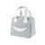 Smiley Lunch Bag with Leather Handles, Size: