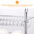 Multi-function Kitchen Stainless Steel Three Layers Flower Shape Steel Sheet Rack Hanging Bowl Dish Holder