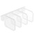 4pcs / Set Refrigerator Internal Drawer Shelf Classification Partition Plastic Transparent Baffle