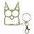 2 PCS 6 In 1 Multifunctional Keychain Zinc Alloy Bottle Opener