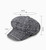 Autumn and Winter Retro Style Woolen Plaid Beret Octagonal Cap