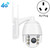 QX2 4G (EU Version) 1080P HD 360 Degrees Panoramic Day and Night Full-color IP66 Waterproof Smart Camera, Support Motion Detection / Two-way Voice / TF Card, AU Plug