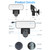ESCAM QF615 3MP IP66 Waterproof WiFi IP Camera & Floodlight, Support Night Vision / PIR Motion Detection / Two-way Audio