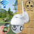 PTZ Control 355 Degree Rotation Infrared WiFi Smart Dome Camera, Two-Way Voice Intercom Monitor