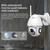 PTZ Control 355 Degree Rotation Infrared WiFi Smart Dome Camera, Two-Way Voice Intercom Monitor