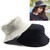 Solid Color Cotton Double-sided Wearable Fisherman Hat for Women