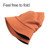 Solid Color Cotton Double-sided Wearable Fisherman Hat for Women